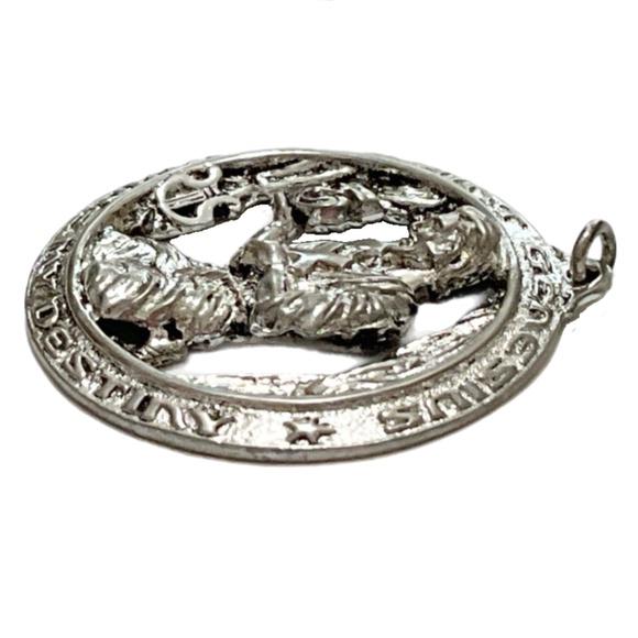 Sterling St. Genesius Medal - PatronSaint of Actors, Performers - Comedy/Tragedy - Picture 6 of 10